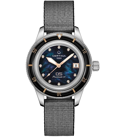 Certina Women's DS PH200M Automatic Black Strap Watch