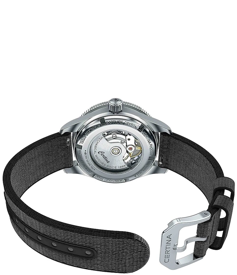 Certina Women's DS PH200M Automatic Black Strap Watch