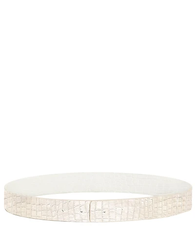 Cesoli 1.2#double; Alligator Embossed Reversible Leather Belt