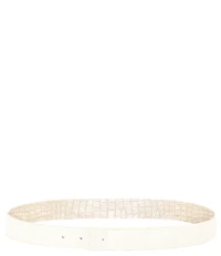 Cesoli 1.2#double; Alligator Embossed Reversible Leather Belt