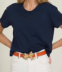 Cesoli 1.2#double; Classic Pebbled Reversible Leather Belt