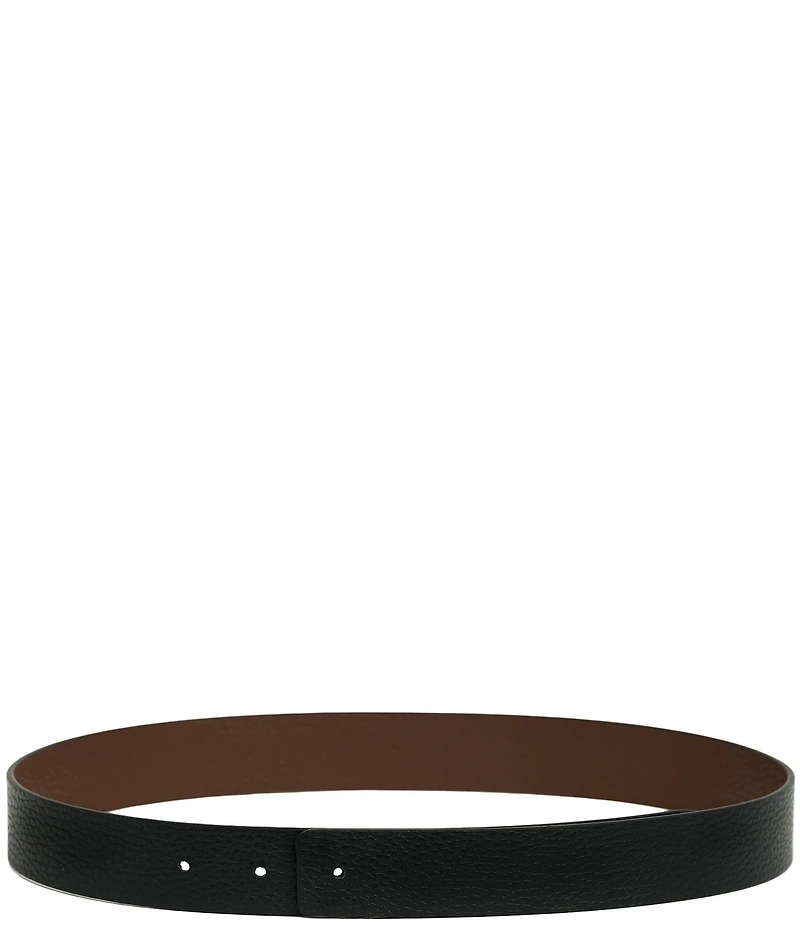 Cesoli 1.2#double; Classic Pebbled Reversible Leather Belt