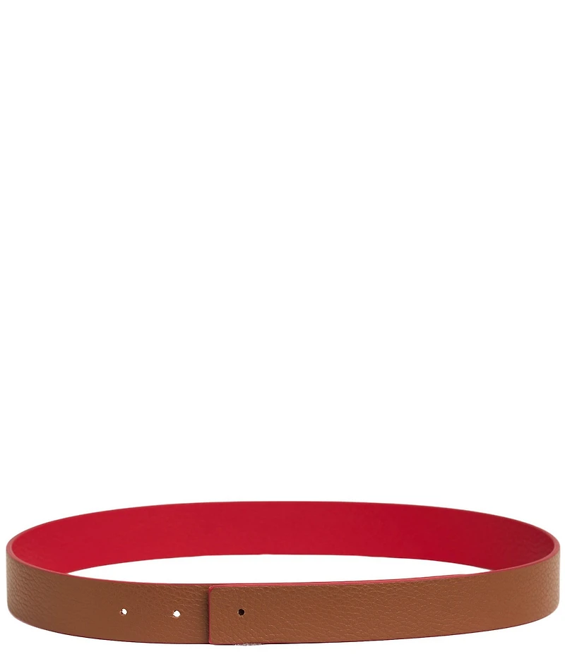 Cesoli 1.2#double; Classic Pebbled Reversible Leather Belt