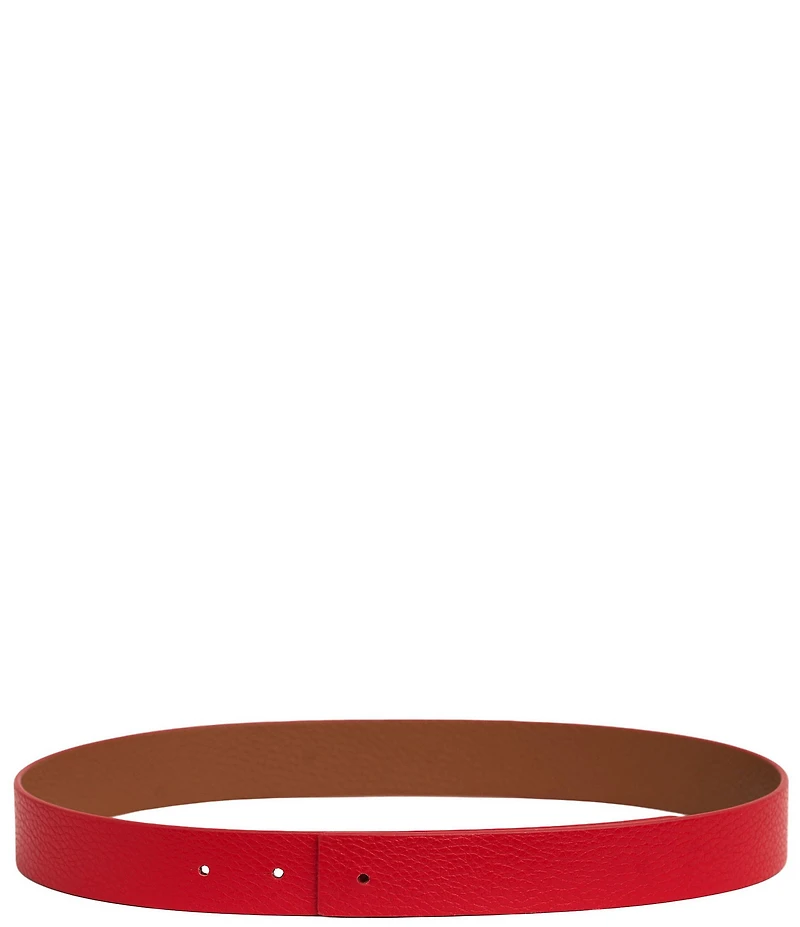 Cesoli 1.2#double; Classic Pebbled Reversible Leather Belt