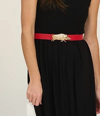 Cesoli 1.2#double; Classic Pebbled Reversible Leather Belt