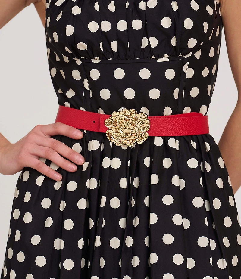 Cesoli 1.2#double; Classic Pebbled Reversible Leather Belt
