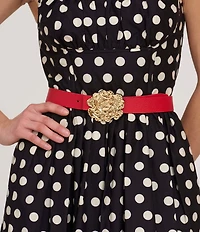 Cesoli 1.2#double; Classic Pebbled Reversible Leather Belt