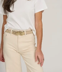 Cesoli Julie Palm Leaves Belt Buckle