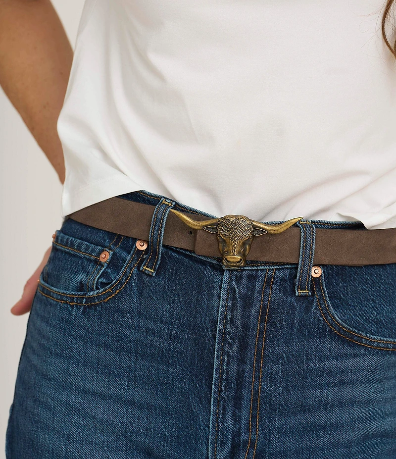 Cesoli Lansing Longhorn Collegiate Belt Buckle