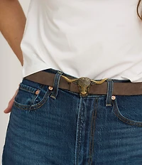 Cesoli Lansing Longhorn Collegiate Belt Buckle