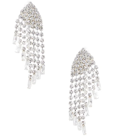 Cezanne Angle Fringe Chandelier Earrings