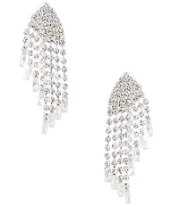 Cezanne Angle Fringe Chandelier Earrings