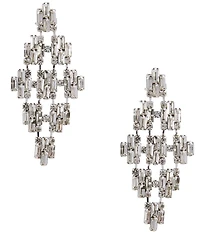 Cezanne Baguette Blocks Chandelier Earrings