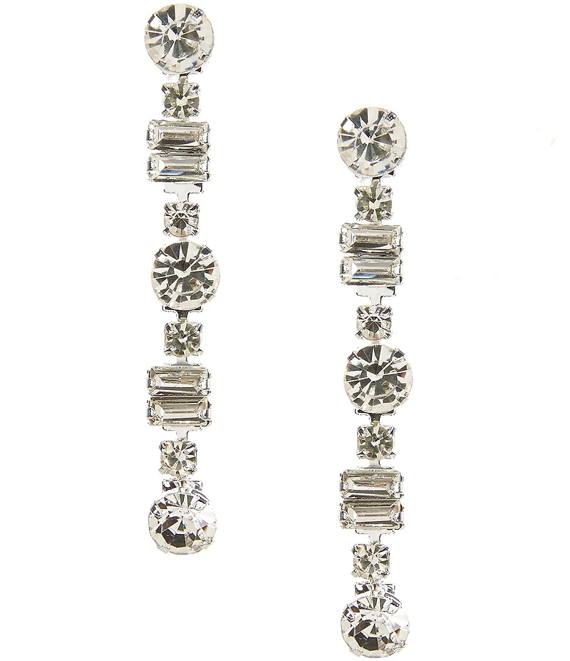 Cezanne Baguette Chain Drop Earrings