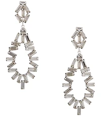 Cezanne Baguette Loop Statement Drop Earrings
