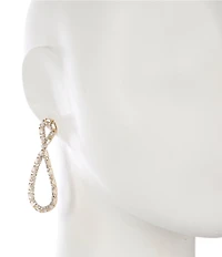 Cezanne Baguette Stone Infinity Drop Earrings