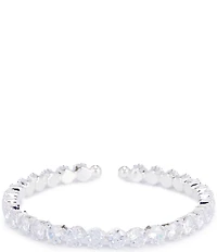Cezanne Bezel Rhinestone Cuff Bracelet