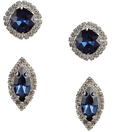 Cezanne Blue Duo Drop Earrings