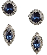 Cezanne Blue Duo Drop Earrings