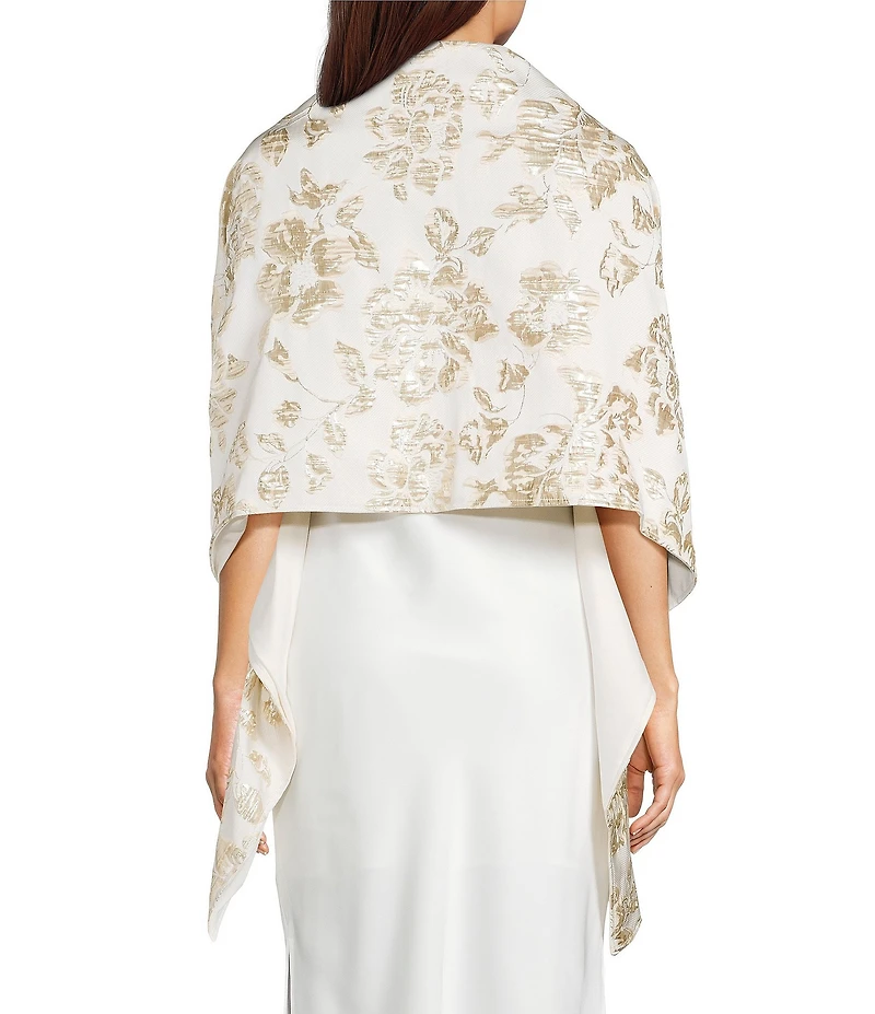 Cezanne Brocade Flower Evening Wrap