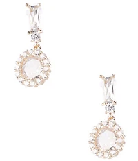 Cezanne C by Cezanne CZ Solitaire Drop Earrings