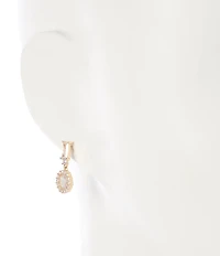 Cezanne C by Cezanne CZ Solitaire Drop Earrings