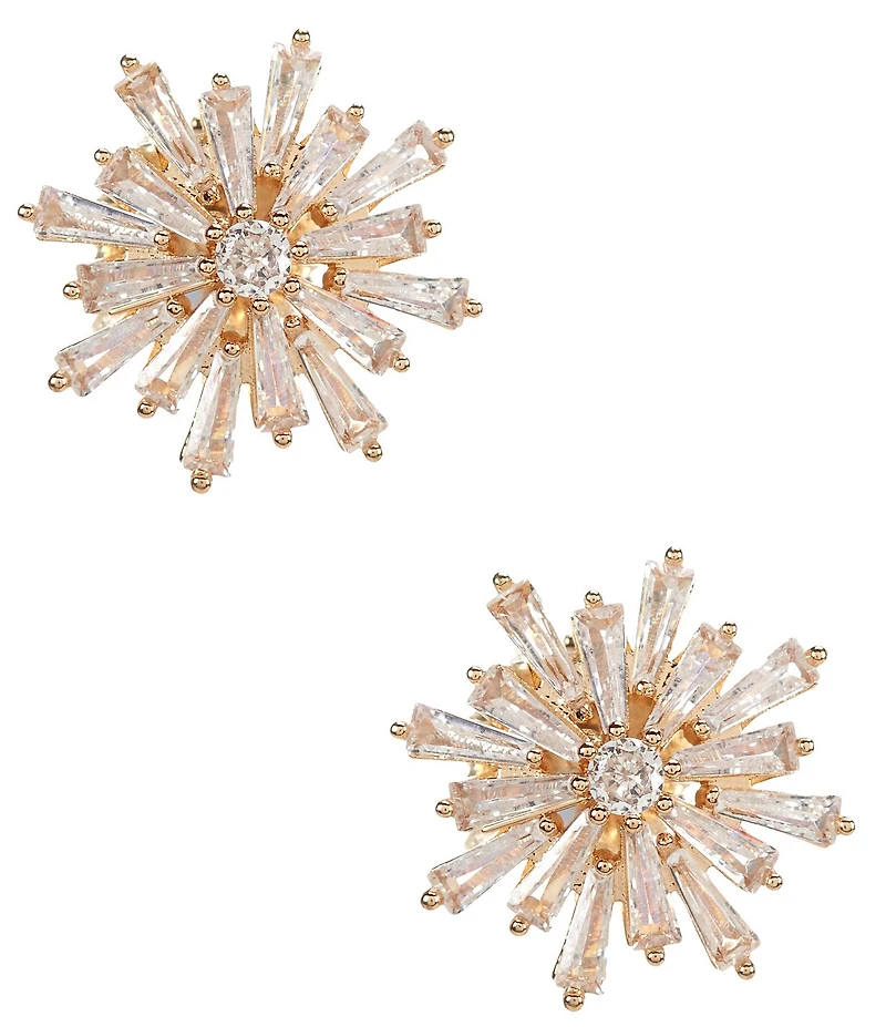 Cezanne C by Cezanne CZ Starburst Stud Earrings