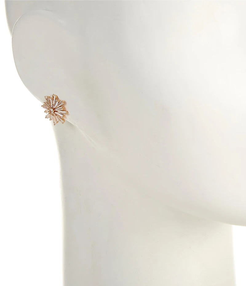 Cezanne C by Cezanne CZ Starburst Stud Earrings