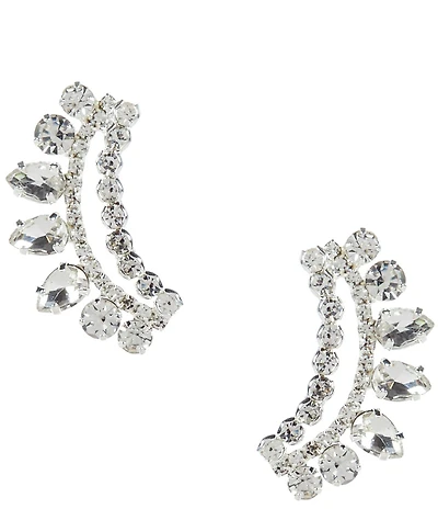 Cezanne Cherie Mixed Stone Crystal Crawler Earrings