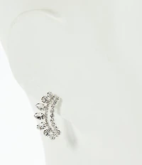 Cezanne Cherie Mixed Stone Crystal Crawler Earrings