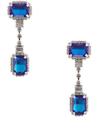 Cezanne Cristina Blue Drop Earrings