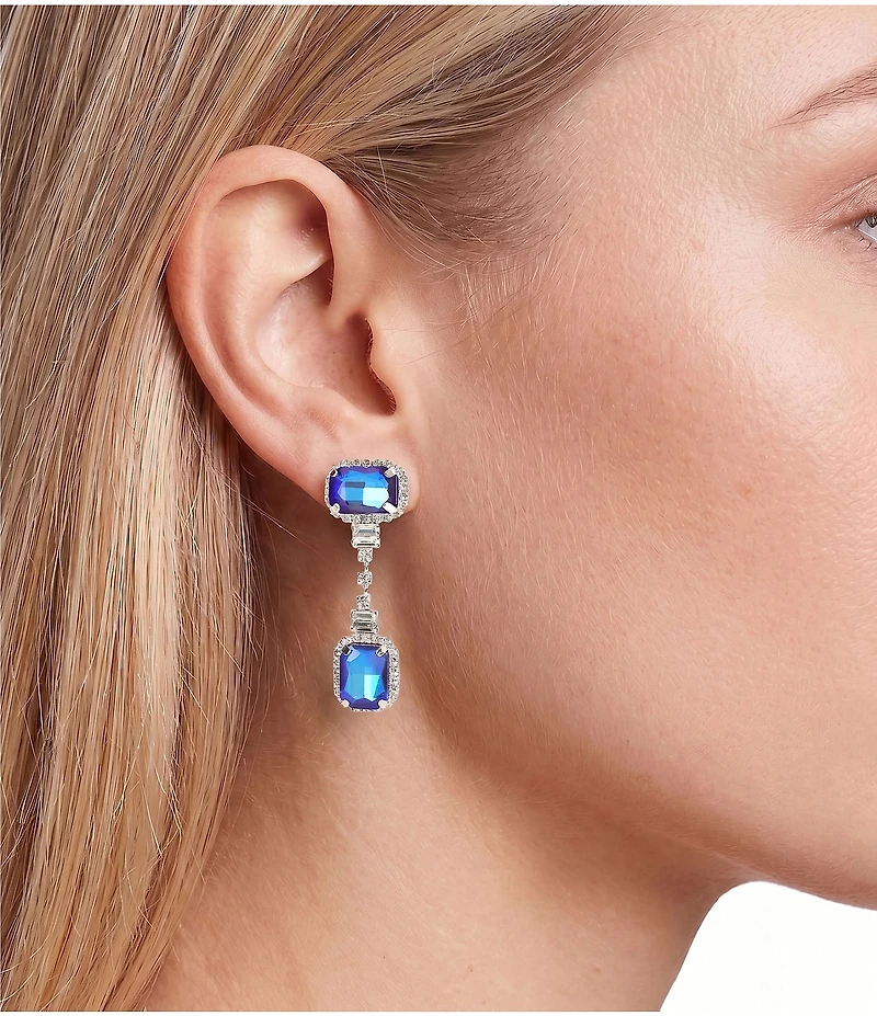 Cezanne Cristina Blue Drop Earrings