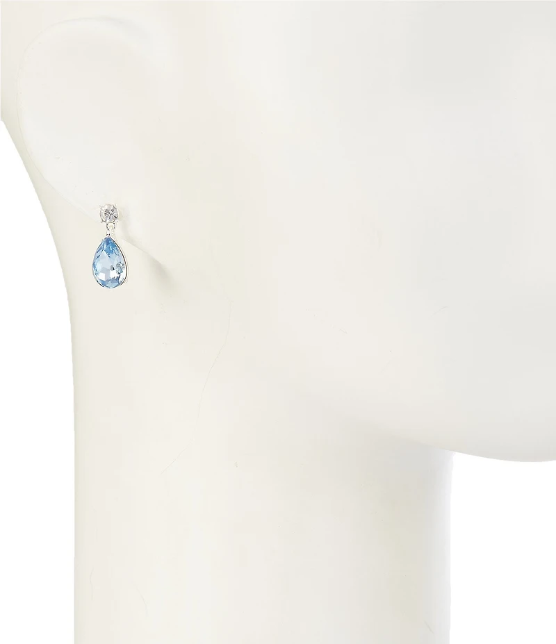 Cezanne Crystal CZ & Light Denim Stone Multi Earring Trio Set