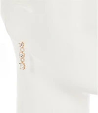 Cezanne Crystal CZ Multi Shape Linear Drop Earrings