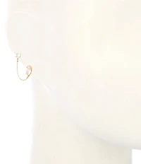 Cezanne Crystal CZ Stone Stud & Hoop Earring Set