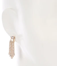 Cezanne Crystal CZ Stud Multi Rhinestone Chandelier Earrings