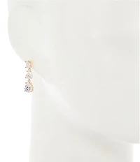 Cezanne Crystal CZ Teardrop Graduating Stone Drop Earrings