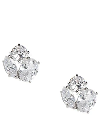 Cezanne Crystal Stone Cluster Stud Earrings