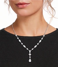Cezanne CZ Stone Crystal Mix Statement Y-Necklace