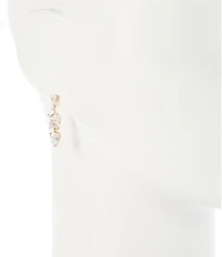 Cezanne Teardrop Stone Cluster Drop Earrings