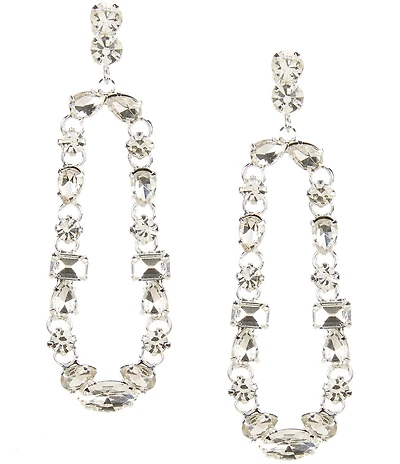 Cezanne Elongated Oval Drop Earrings