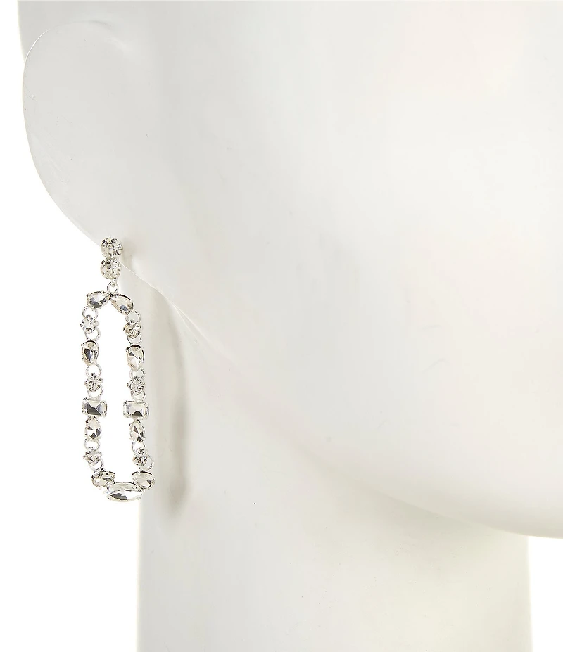 Cezanne Elongated Oval Drop Earrings