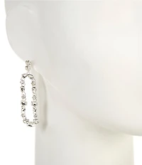 Cezanne Elongated Oval Drop Earrings