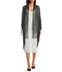 Cezanne Embellished Lurex Net Evening Wrap