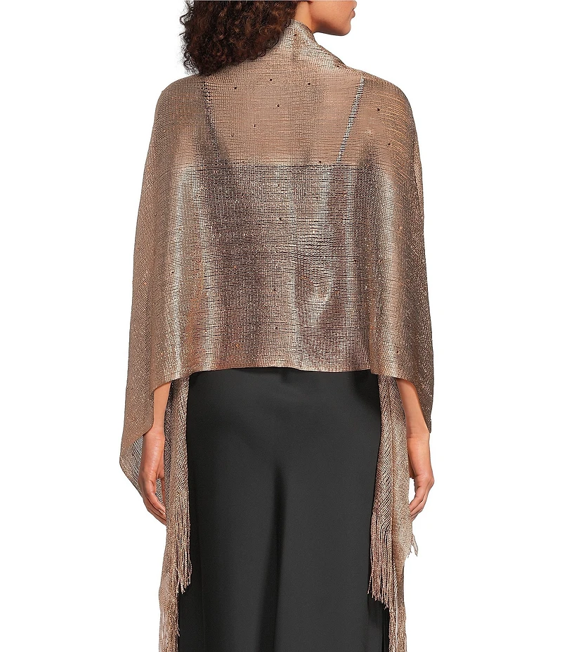 Cezanne Embellished Lurex Net Evening Wrap