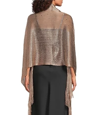 Cezanne Embellished Lurex Net Evening Wrap
