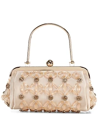 Cezanne Emie Beaded Frame Top Handle Clutch