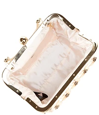 Cezanne Emie Beaded Frame Top Handle Clutch