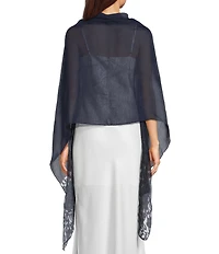 Cezanne Flower Burnout Scarf Wrap