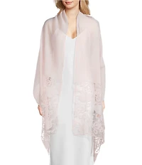 Cezanne Flower Burnout Scarf Wrap